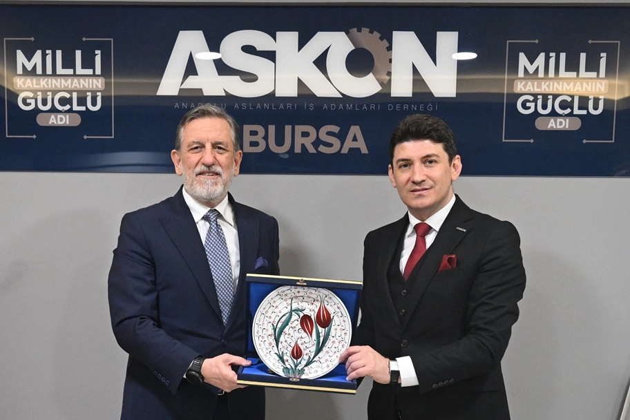 Bursa iş d&uuml;nyası ASKON&rsquo;da buluştu... BTSO Başkanı Burkay&rsquo;dan '2030 vizyonu' vurgusu