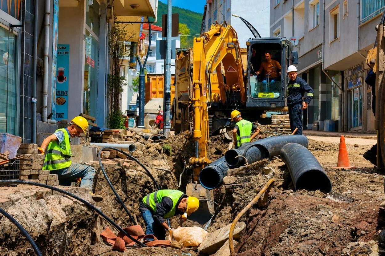 Ordu Aybastı&rsquo;da 60 yıllık altyapı yatırımı sona yaklaştı
