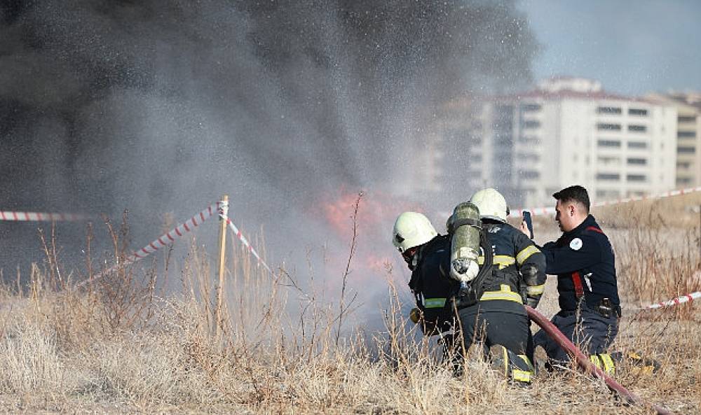 Nevşehir ve Gülşehir İtfaiyelerinden Ortak Tatbikat