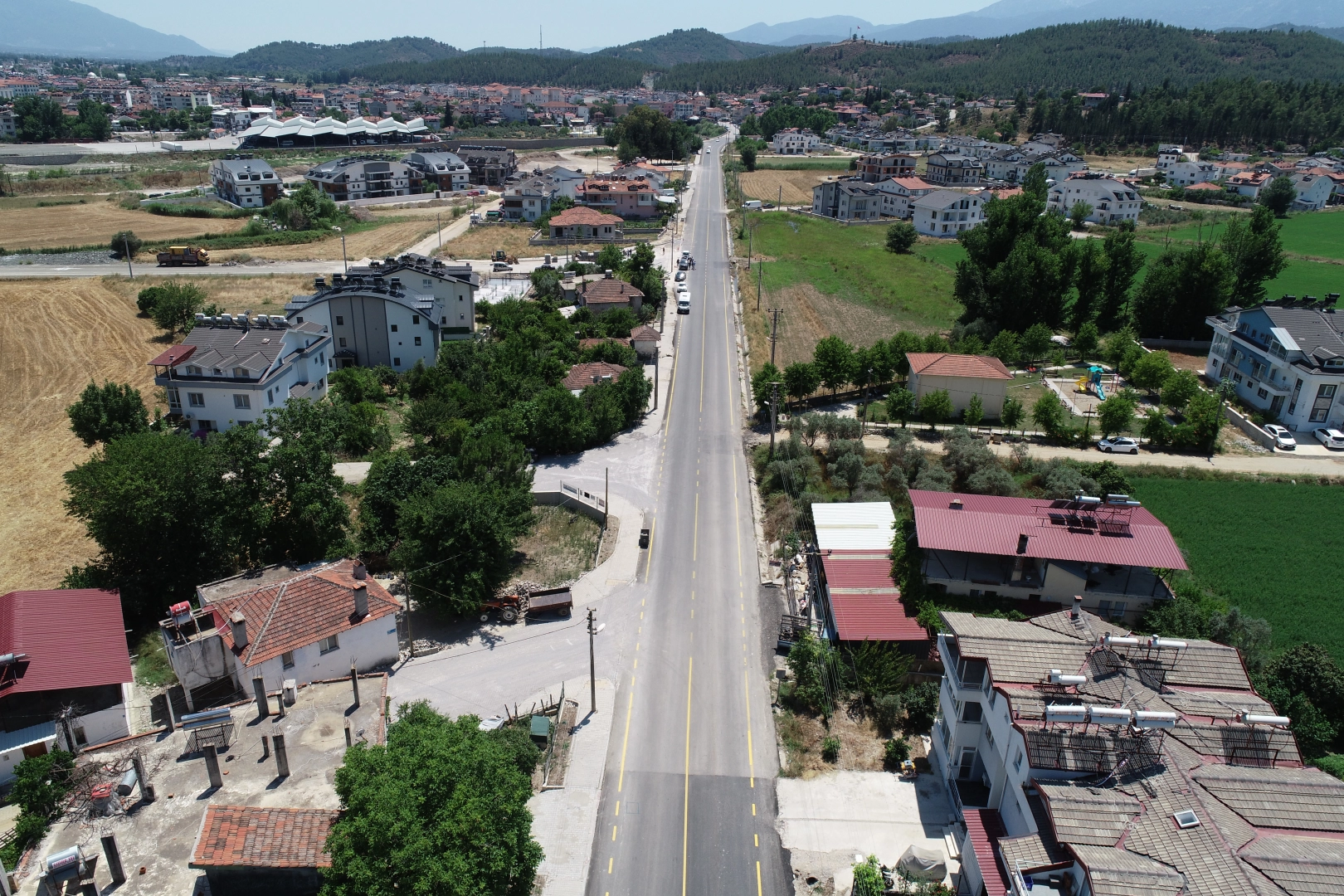 Muğla'da Seydikemer Belen&rsquo;de yol &ccedil;alışmaları tamamlandı
