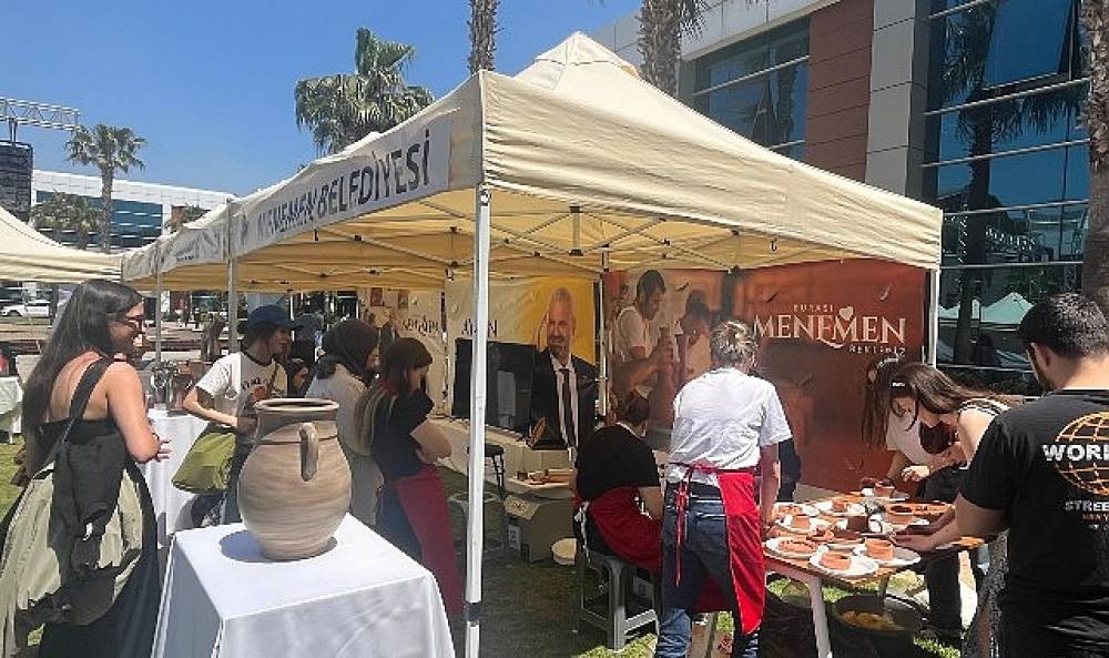 Menemen'de &uuml;niversiteliler 8 bin yıllık gelenekle buluştu