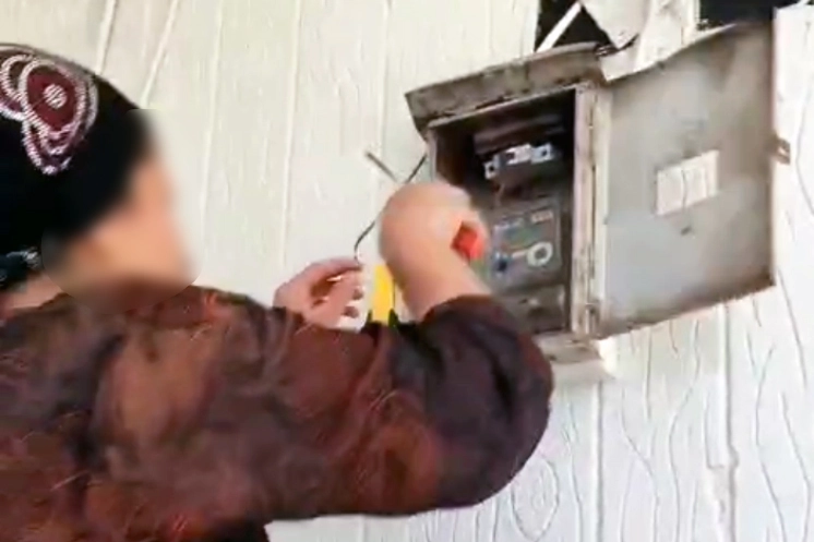 Şanlıurfa&rsquo;da denetimde şaşırtan anlar... Saya&ccedil;la b&ouml;yle oynadı!
