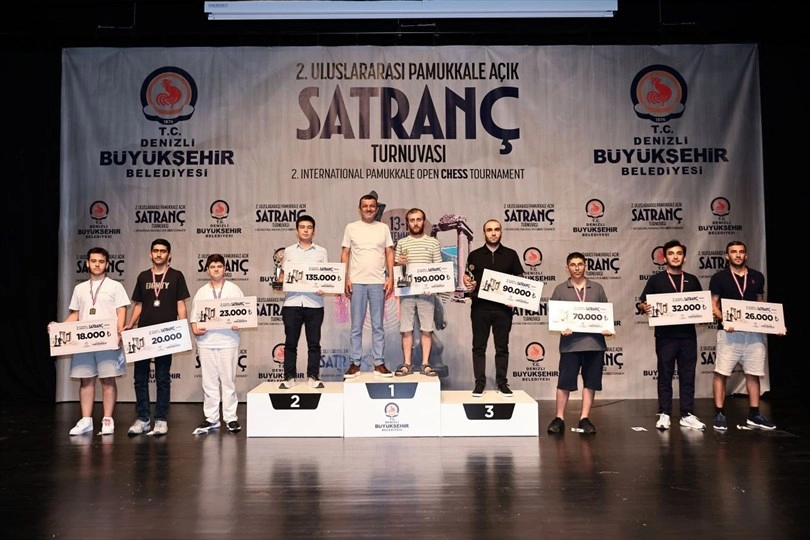 Pamukkale A&ccedil;ık Satran&ccedil; Turnuvası şampiyonlarını buldu