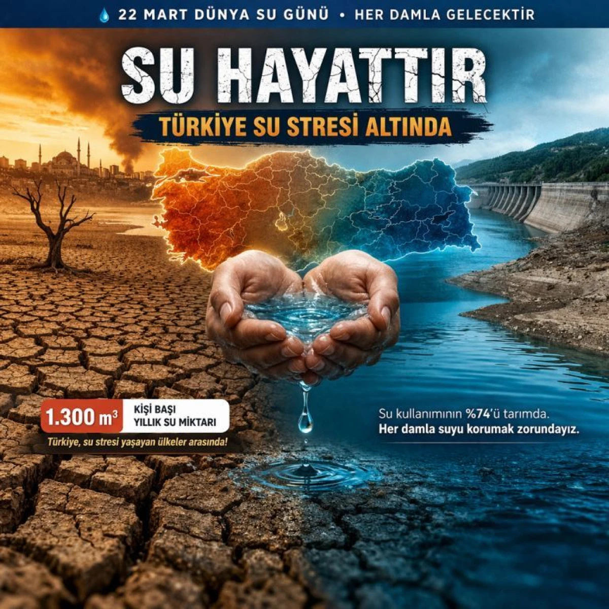 22 Mart D&uuml;nya Su G&uuml;n&uuml;: T&uuml;rkiye Su Fakiri Olma Yolunda mı?