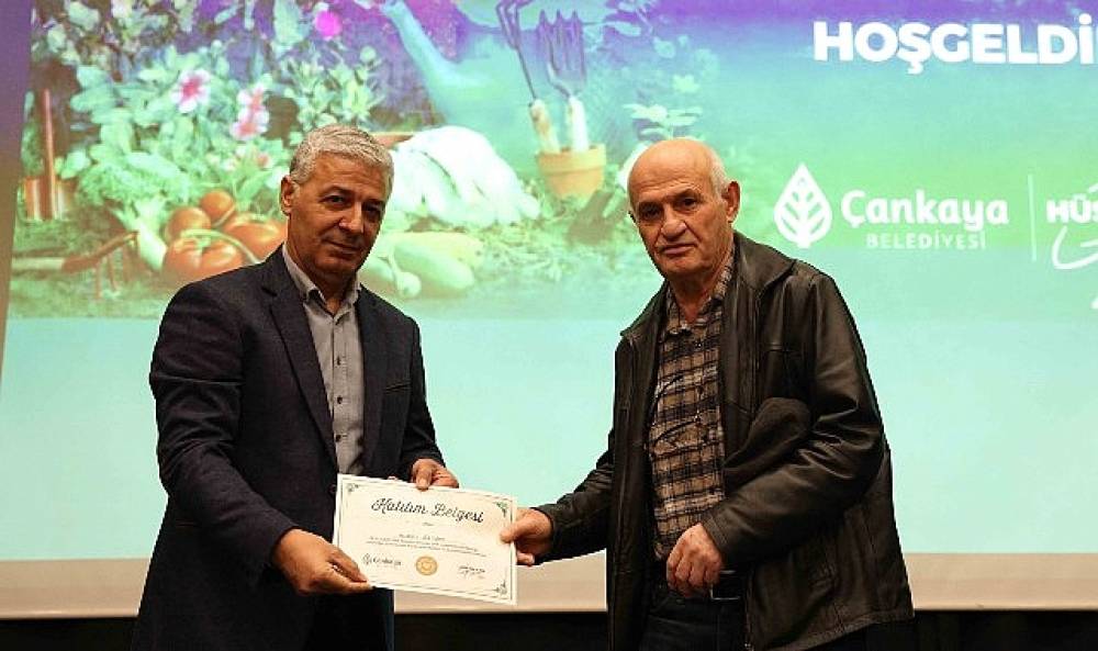Yeşilin Kalbi &Ccedil;ankaya'da 300 Bah&ccedil;ıvan Sertifika Aldı