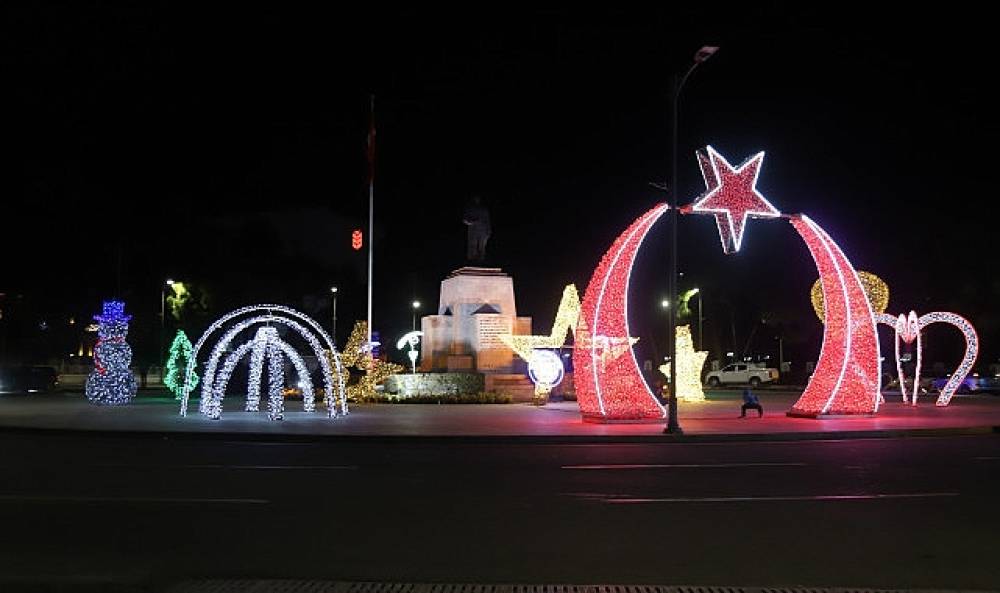 Muğla Büyükşehir'in Süslemeleriyle  Muğla Işıl Işıl