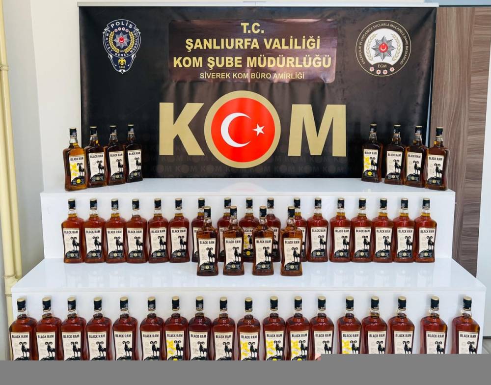 Şanlıurfa’da 1.5 milyon lira değerinde kaçak sigara ve içki ele geçirildi: 6 gözaltı 