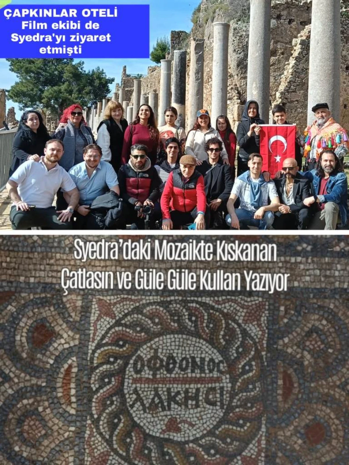 3 Bin Yıllık Syedra&rsquo;da Şaşırtan Keşif: &ldquo;Kıskanan &Ccedil;atlasın&rdquo; Yazılı Mozaik Bulundu