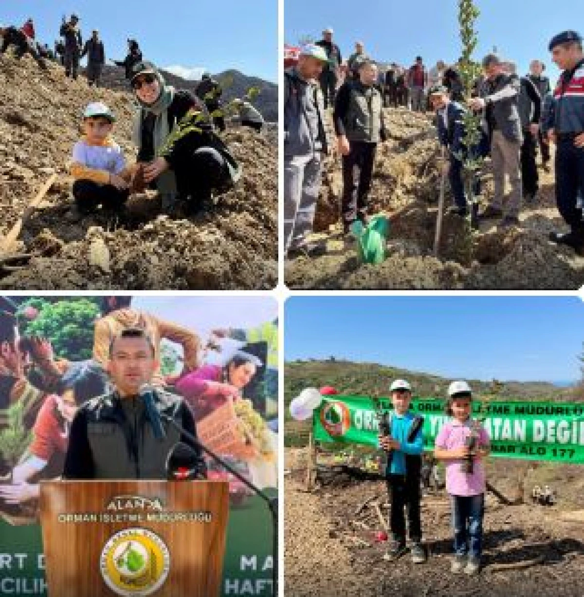 Alanya&rsquo;da 2 Bin 400 Fidan Toprakla Buluştu