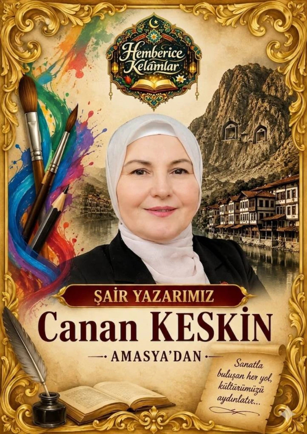 AMASYA&rsquo;NIN SANATLA ATAN KALBİ: CANAN KESKİN