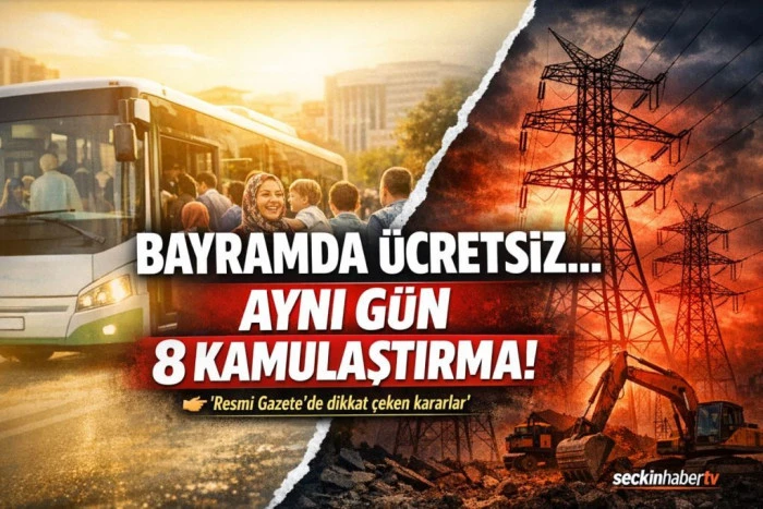 Bayramda &Uuml;cretsiz Ulaşım, Aynı G&uuml;n 8 Acele Kamulaştırma Kararı
