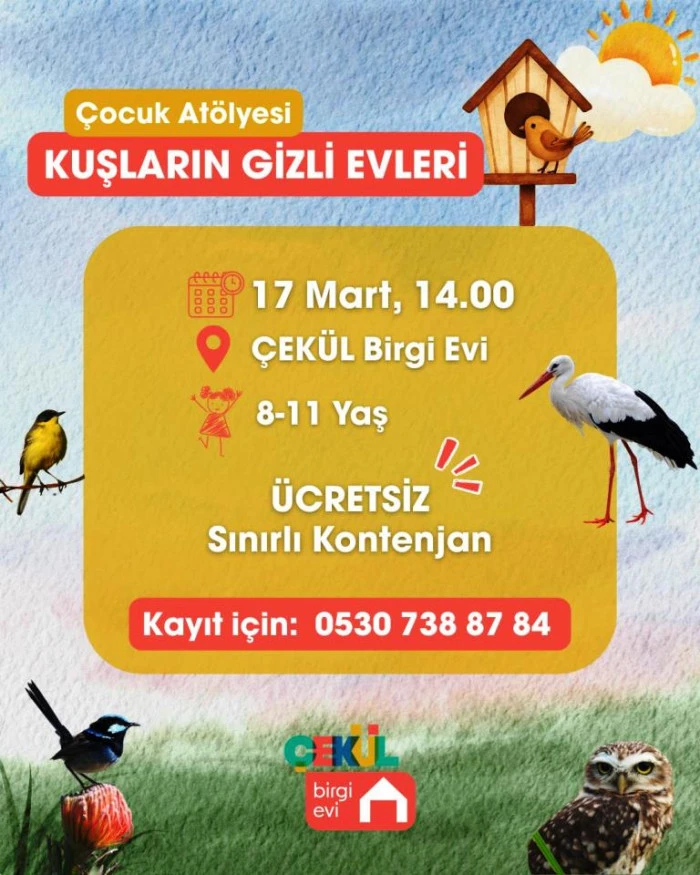 &Ccedil;ocuklar Kuş Evlerini Tasarlayacak