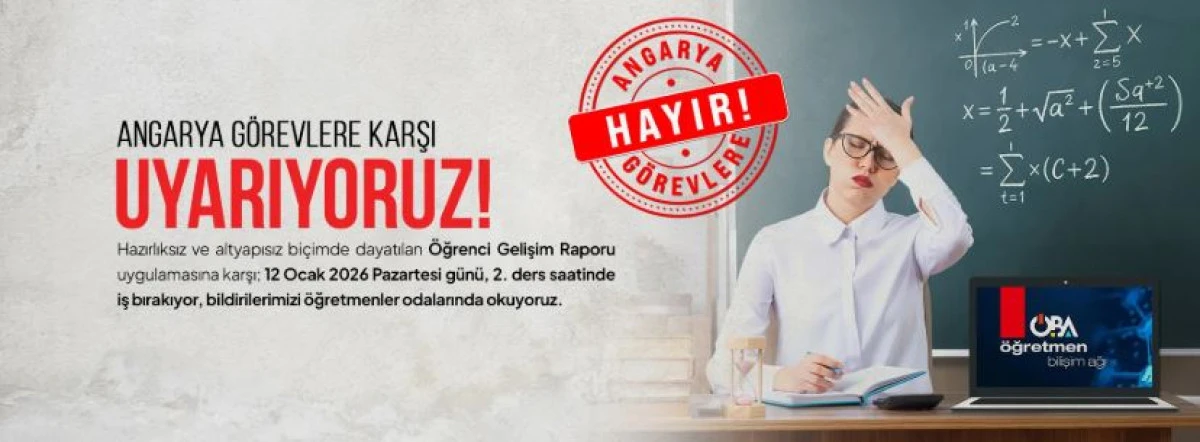 Eğitim-İş&rsquo;ten İş Bırakma Kararı: &ldquo;&Ouml;ğretmene Angarya Dayatılıyor&rdquo;