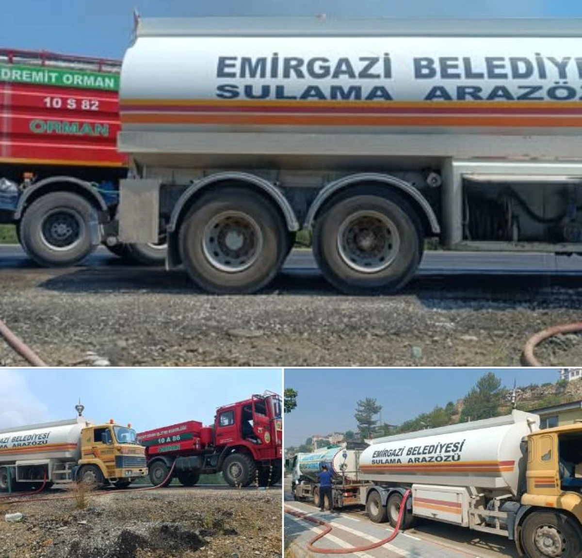 Emirgazi Belediyesi&rsquo;nden Bursa&rsquo;daki Orman Yangınına Destek