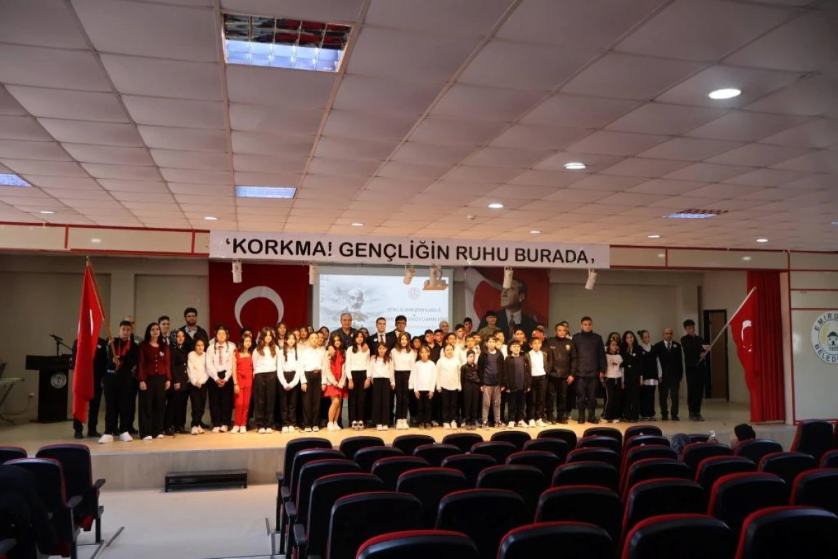 Emirgazi&rsquo;de İstiklal Marşı&rsquo;nın Kabul&uuml;n&uuml;n 105. Yılı Anıldı