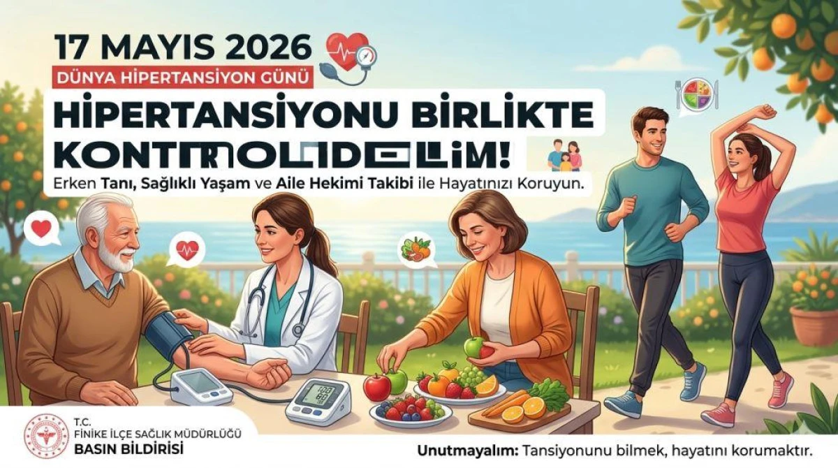 Finike İl&ccedil;e Sağlık&rsquo;tan Hayati Uyarı: "Tansiyonunu Bilmek, Hayatını Korumaktır!"