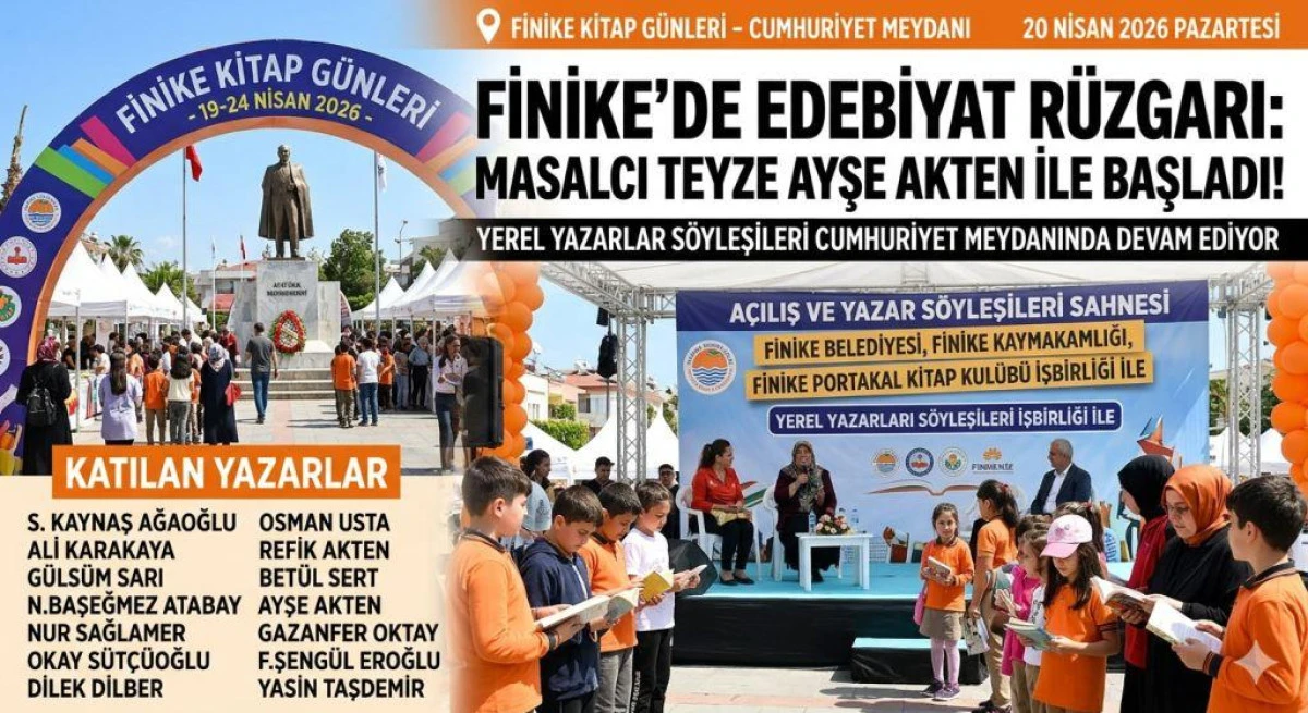Finike&rsquo;de Edebiyat R&uuml;zgarı: Kitap G&uuml;nleri "Masalcı Teyze" ile Başladı