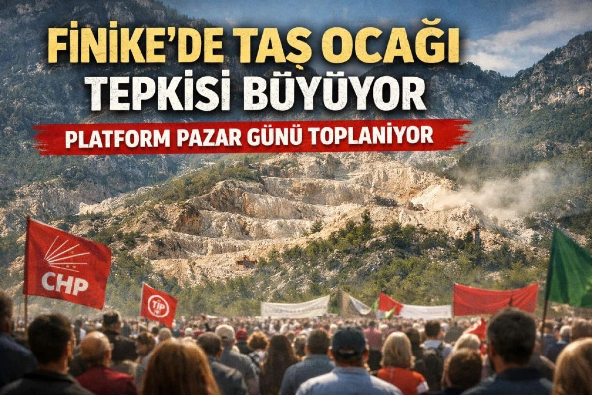 Finike&rsquo;de Taş Ocağı Tepkisi B&uuml;y&uuml;yor: Platformdan Basın A&ccedil;ıklaması &Ccedil;ağrısı