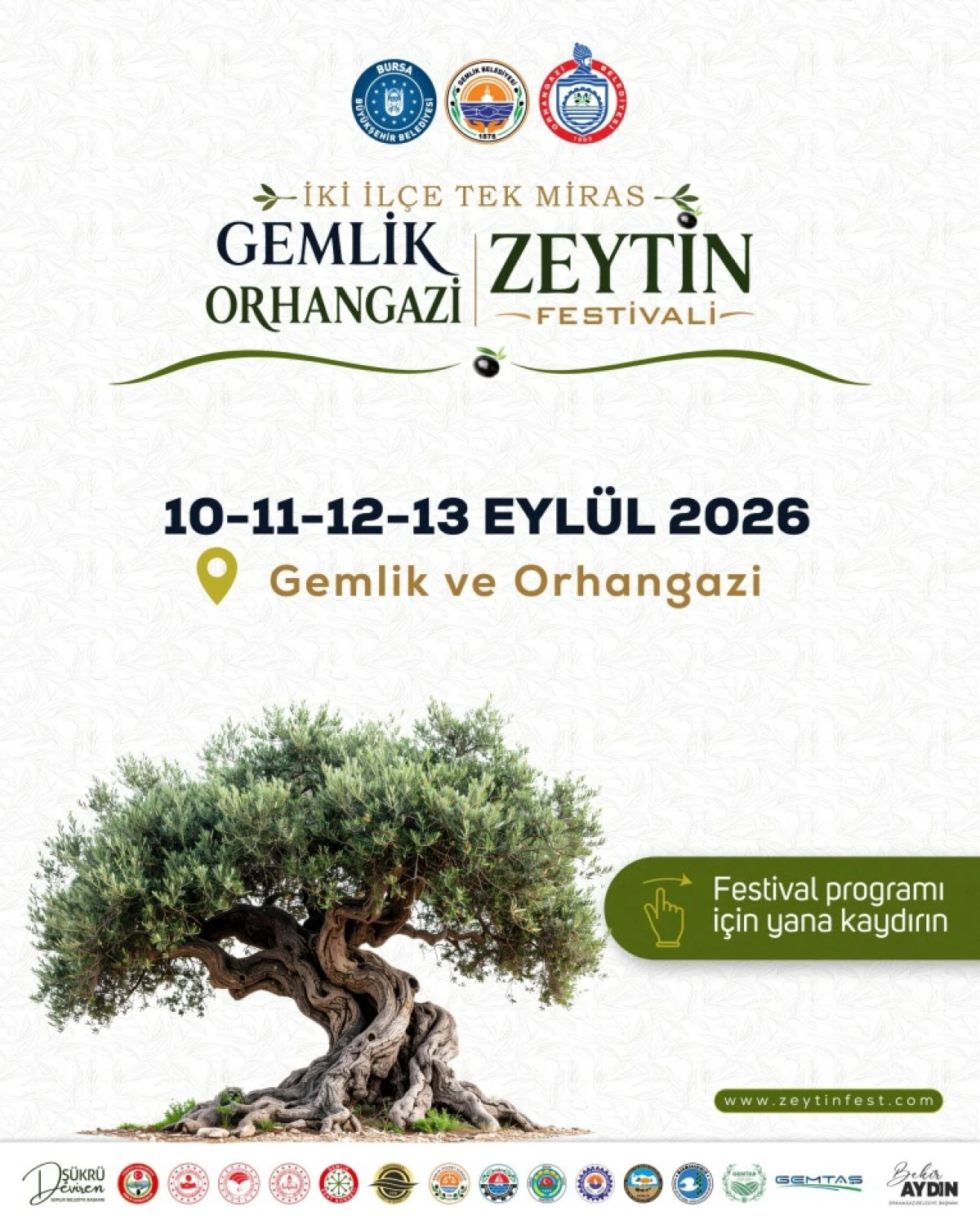 Gemlik ve Orhangazi&rsquo;den Dev Ortaklık: &ldquo;İki İl&ccedil;e, Tek Miras&rdquo; Zeytin Festivali Başlıyor