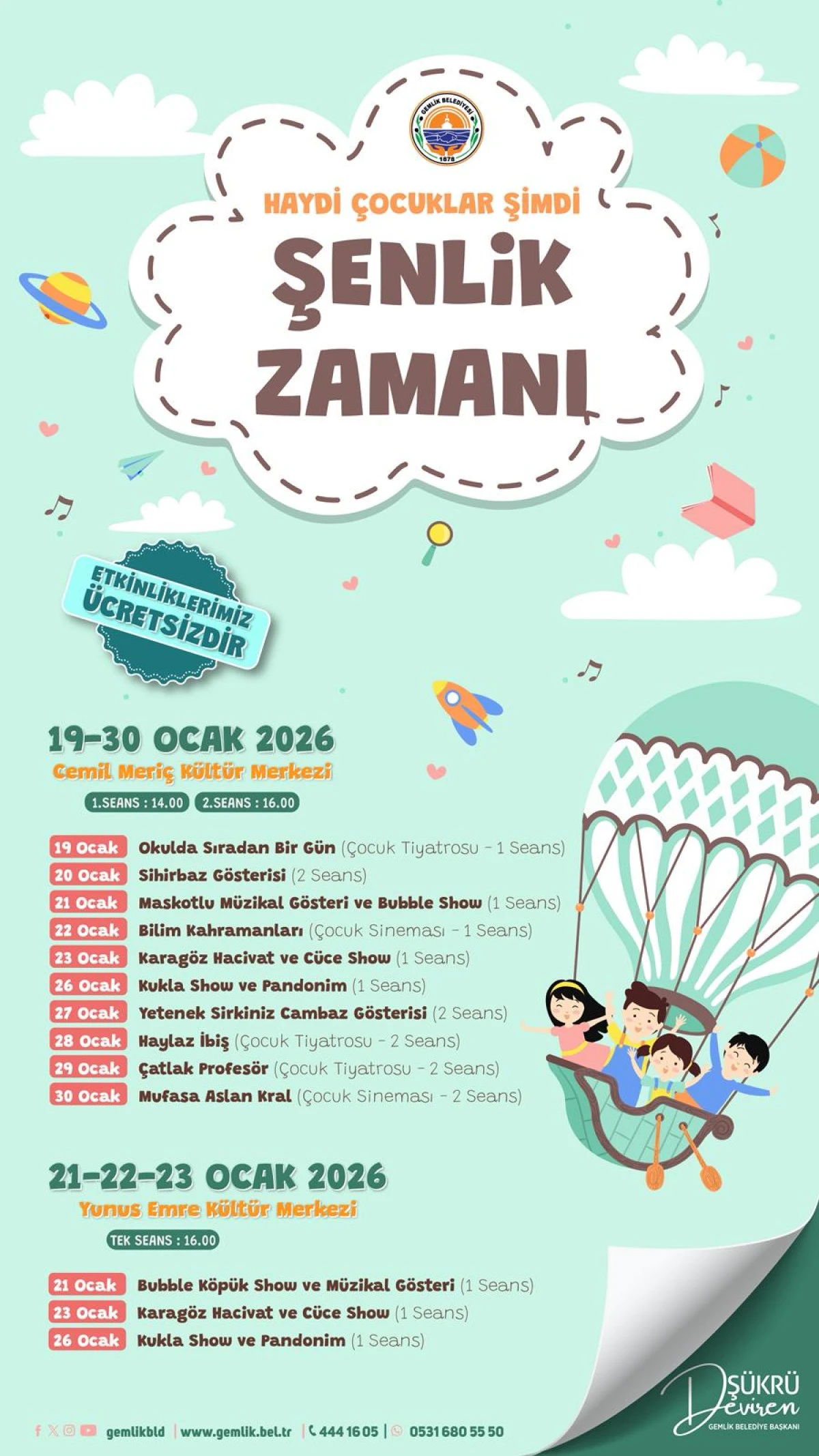 Gemlik'te &Ccedil;ocuk Şenlikleri Başlıyor