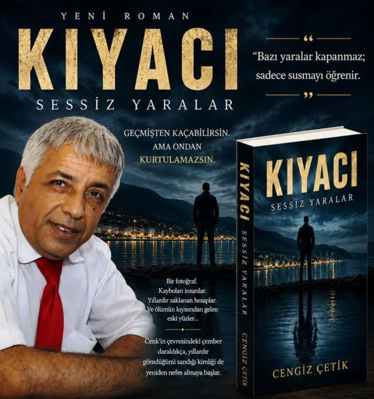 İnsanın En Karanlık Mahkemesi: Cengiz &Ccedil;etik&rsquo;in Yeni Romanı &ldquo;Kıyacı &ndash; Sessiz Yaralar&rdquo; Okurla Buluştu