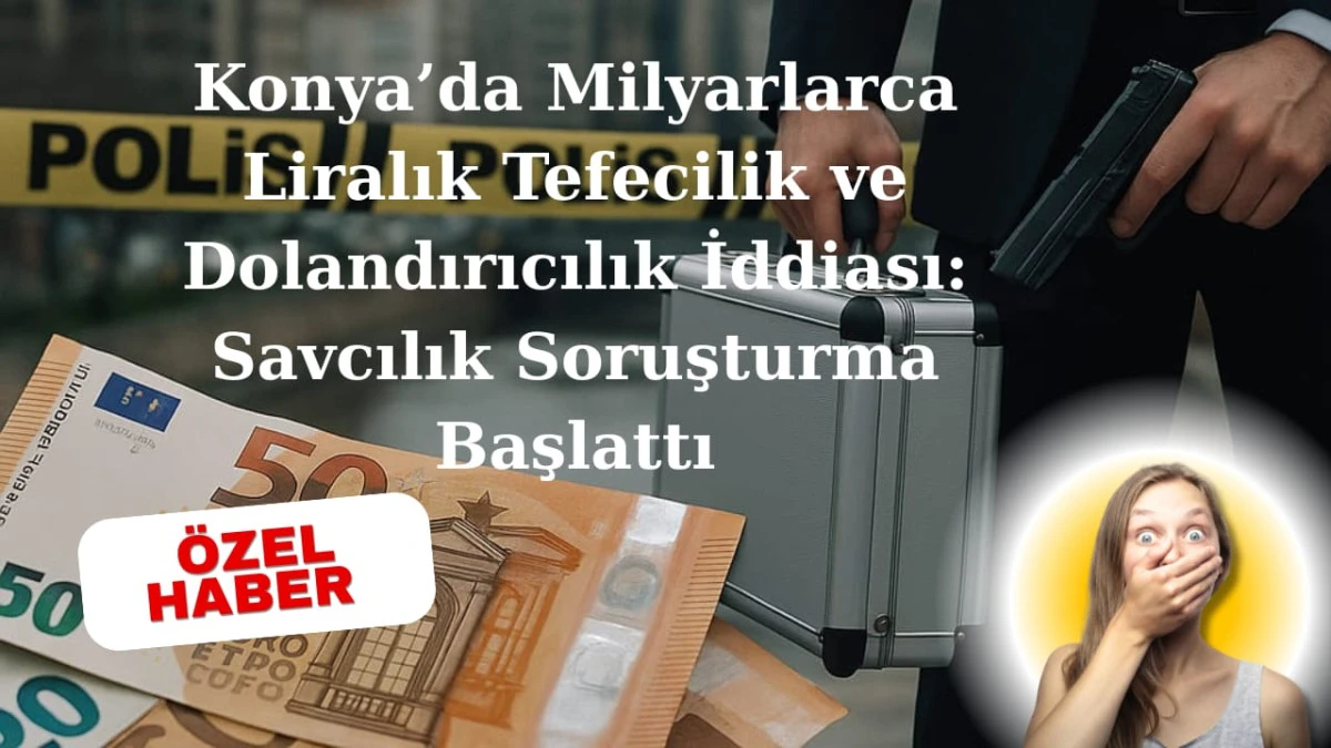 Konya&rsquo;da Milyarlarca Liralık Tefecilik ve Dolandırıcılık Ağı: &lsquo;&Ouml;.G. Yapı&rsquo; Soruşturma Kıskacında
