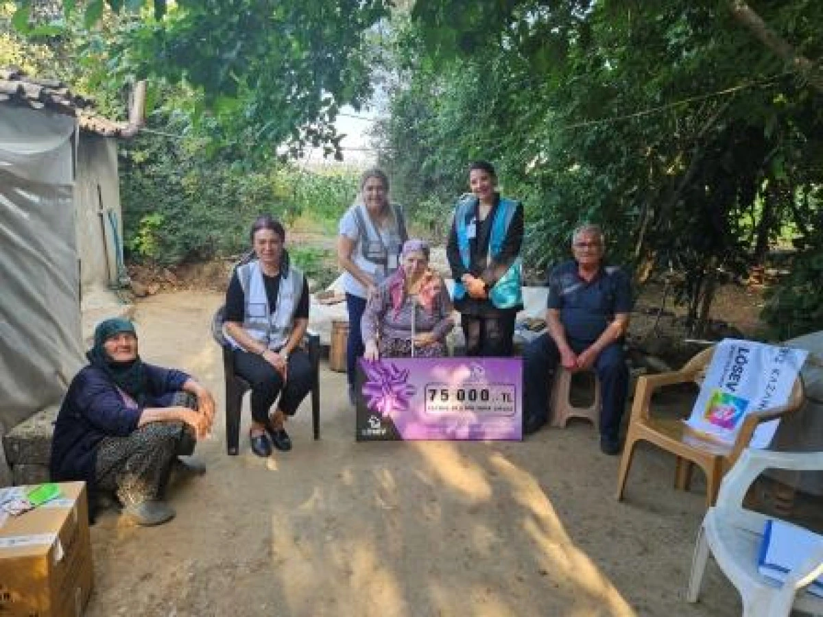 L&Ouml;SEV&rsquo;DEN L&Ouml;SEMİ VE KANSERLE M&Uuml;CADELE EDEN KAYITLI HASTALARINA 75 BİN TL&rsquo;LİK YARDIM &Ccedil;EKİ