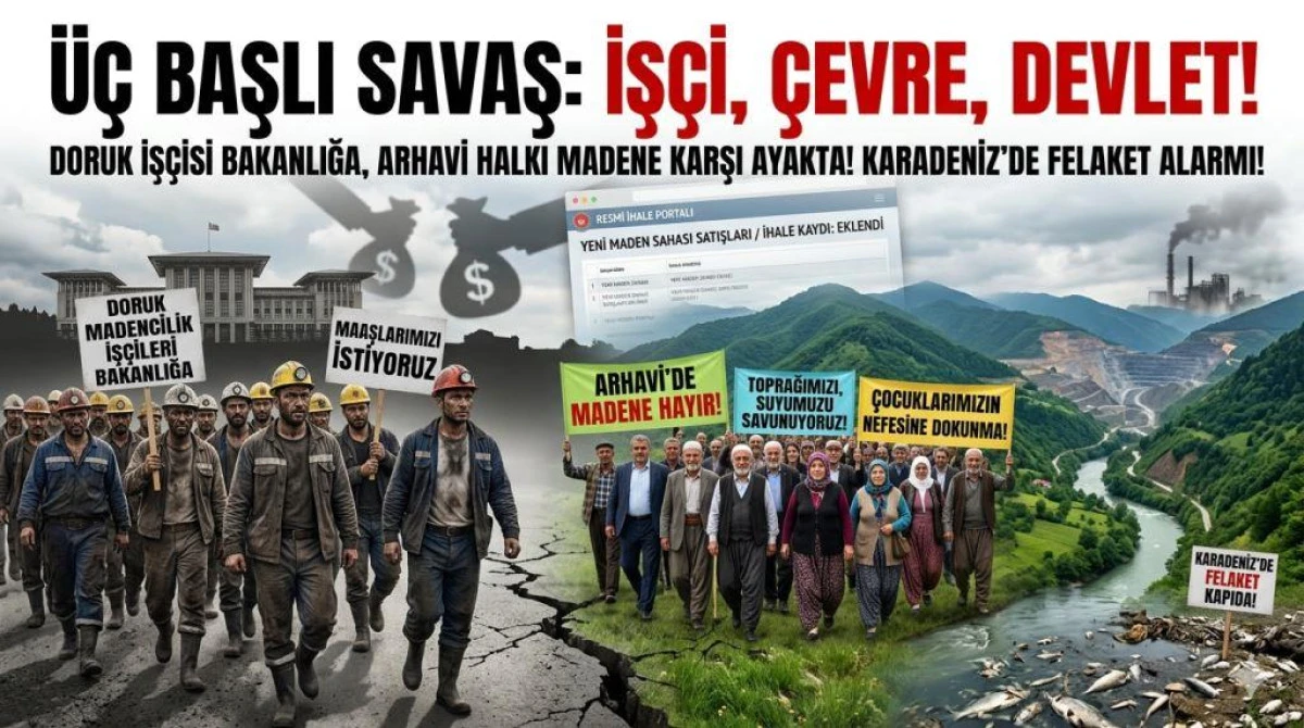 Madencilik Cephesinde &Uuml;&ccedil; Başlı Savaş: İş&ccedil;i, &Ccedil;evre, Devlet!