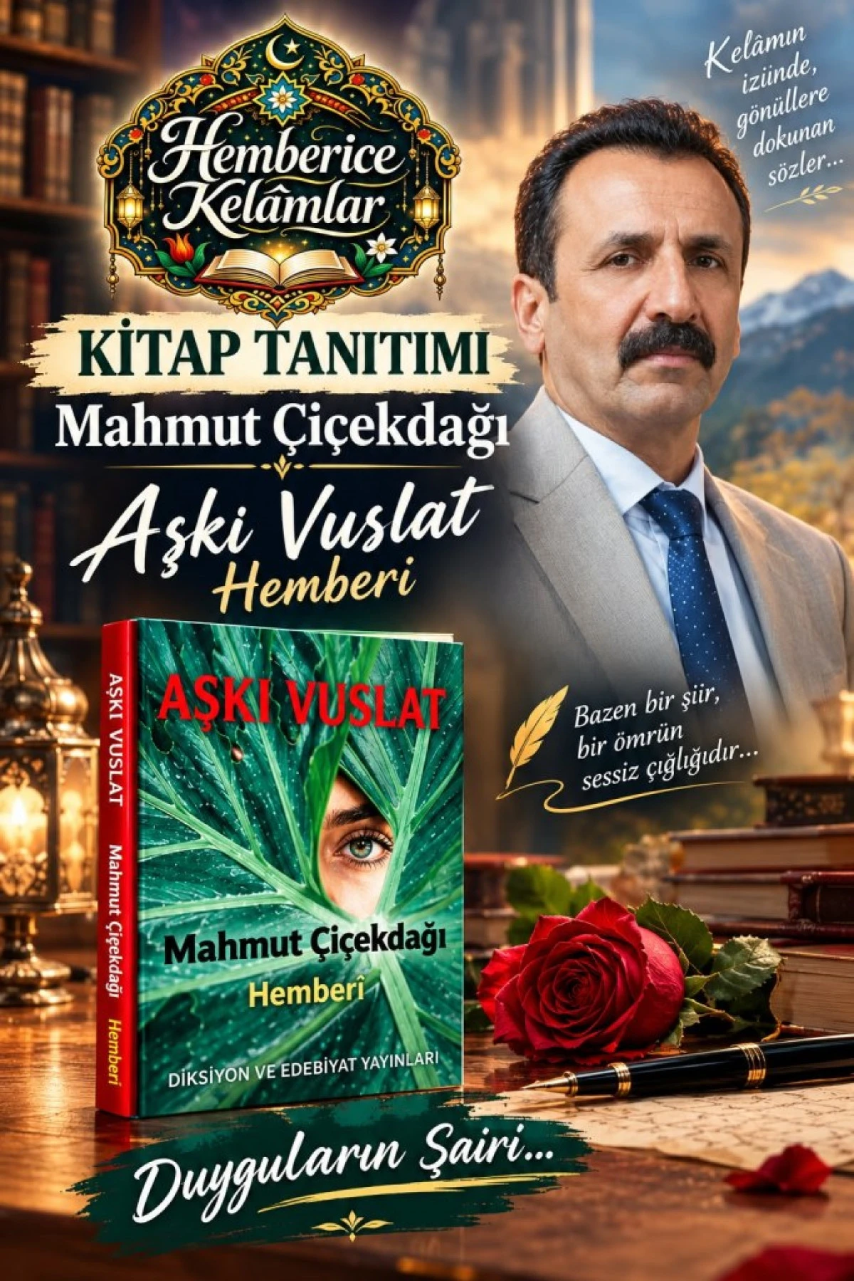 MAHMUT &Ccedil;İ&Ccedil;EKDAĞI: AŞKIN, SEVDANIN VE DOĞRULARIN ŞAİRİ