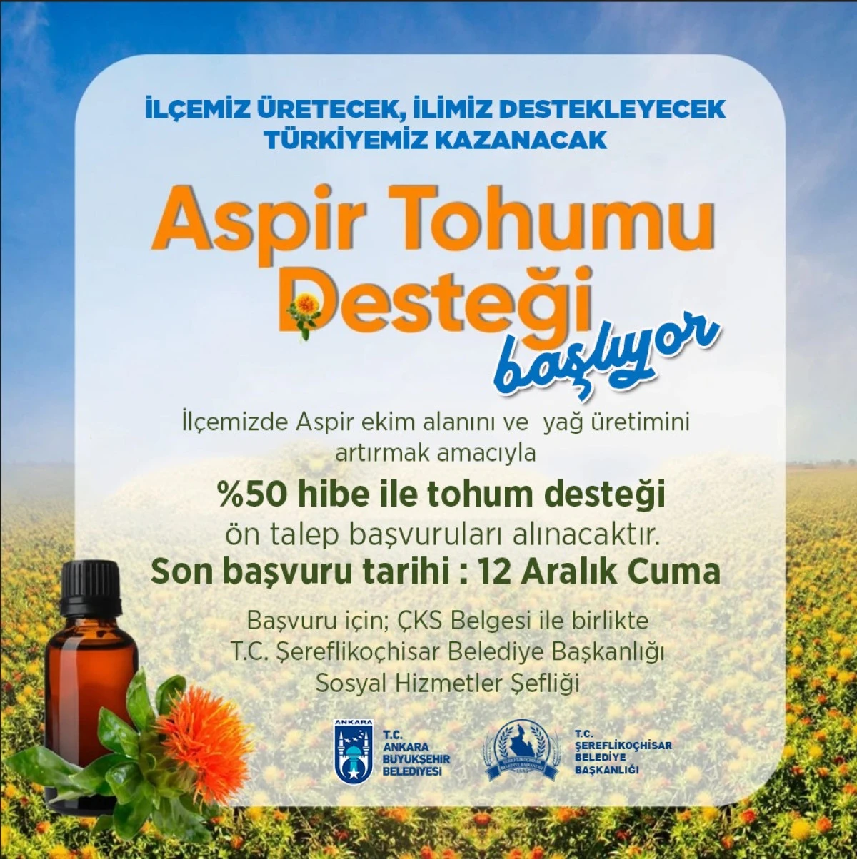 Mustafa Ko&ccedil;ak: &ldquo;Aspir tohumu desteği başlıyor, &uuml;reticimizin yanındayız&rdquo;