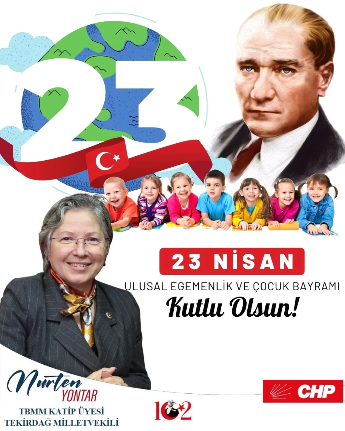 Nurten Yontar&rsquo;dan 23 Nisan Mesajı: "Milli İrade Hi&ccedil;bir G&uuml;ce Teslim Edilemez"