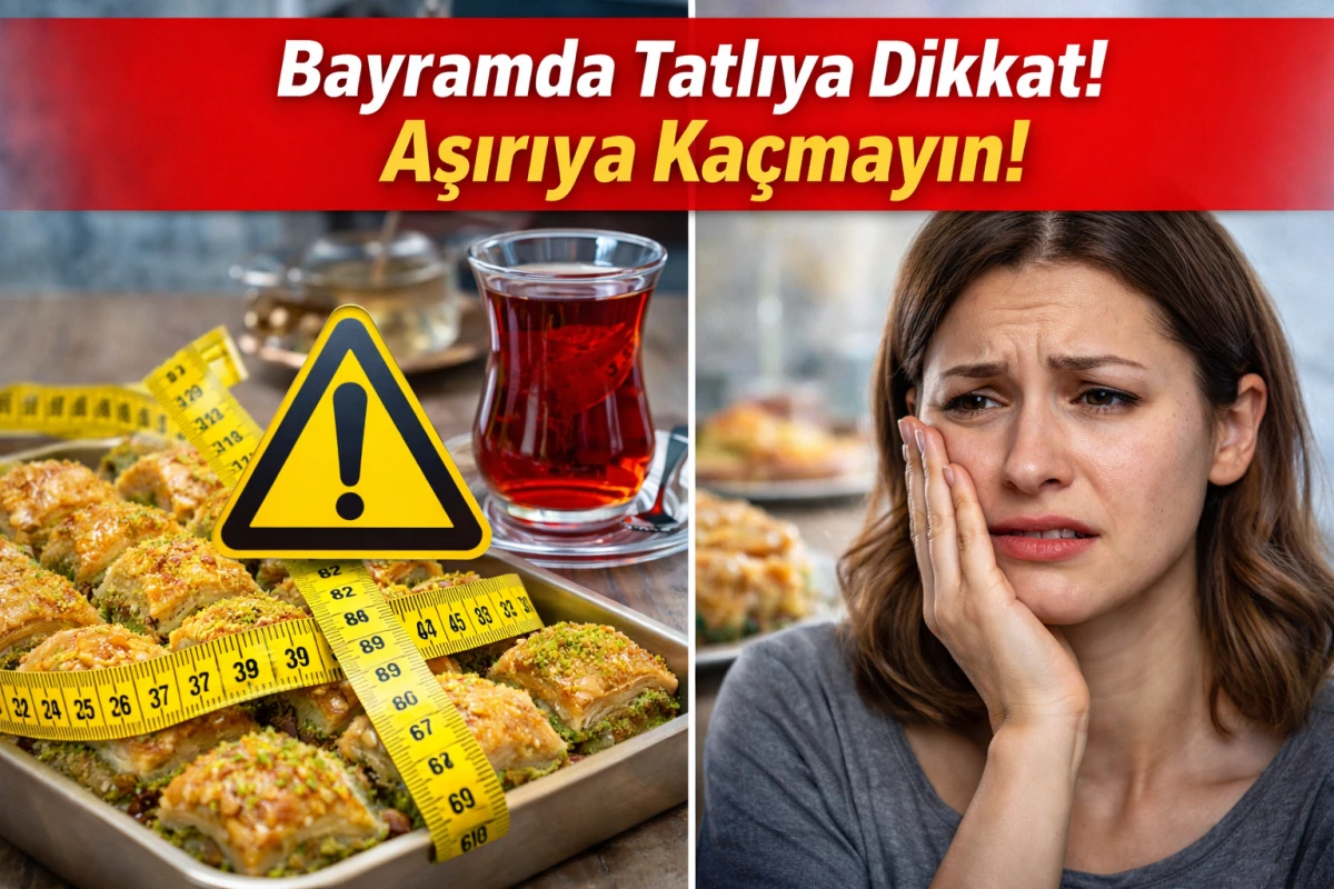 Uzmandan bayram uyarısı: Tatlı ve yağlı t&uuml;ketimde aşırıya ka&ccedil;mayın
