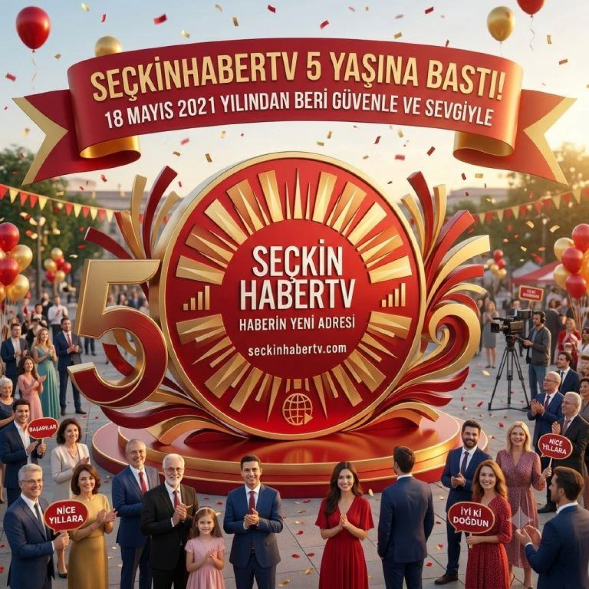 YERELİN G&Uuml;&Ccedil;L&Uuml; SESİ SE&Ccedil;KİNHABERTV 5 YAŞINDA!