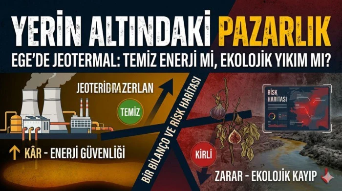 Yerin Altındaki Pazarlık: Ege&rsquo;de "Temiz Enerji" K&ouml;m&uuml;r&uuml; Yakaladı!
