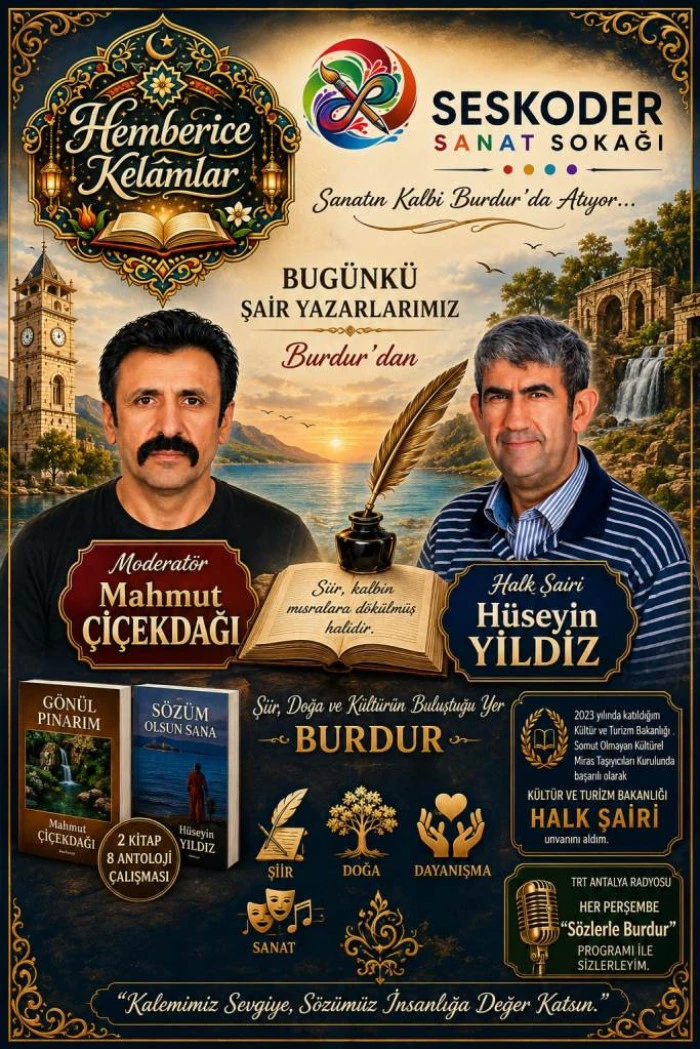 HEMBERİCE KELAMLAR:  Bug&uuml;nk&uuml; Şair-Yazar Konuğumuz: H&uuml;seyin YILDIZ (Kalemşah)