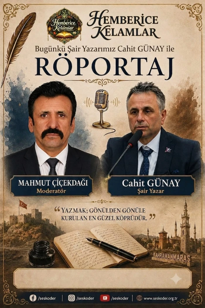 Hemberice Kelamlar: &Ouml;d&uuml;ll&uuml; Şair Cahit G&uuml;nay&rsquo;la R&ouml;portaj